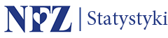 Logo NFZ i nazwa portalu Statystyki